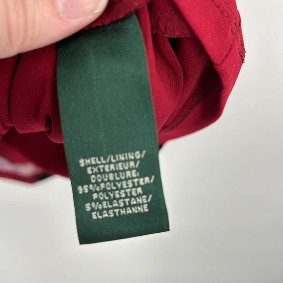 Lauren Ralph Lauren Womens Drape Neck Dark Floral Dress Size‎ 8 Romantic Moody - Picture 6 of 8